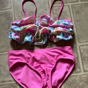 Cat & Jack Pink and Multicolor Bikini Set